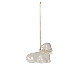 Maileg Metal ornament, Lamb - Off white