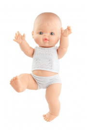 Pop Gordi jongen (blank/ondergoed/34cm)