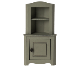 Pre-order Maileg Corner cabinet, Mouse - Light green