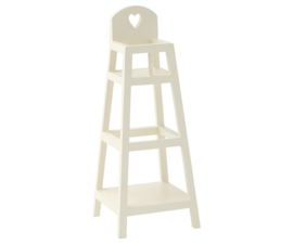 Maileg HIGH CHAIR, MY - WHITE