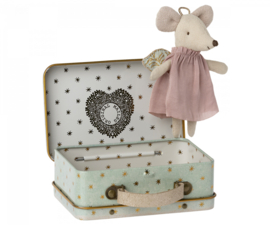 Maileg Angel mouse in suitcase