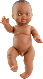 Paola Reina Pop Gordi jongen (donker), ongekl. 34cm