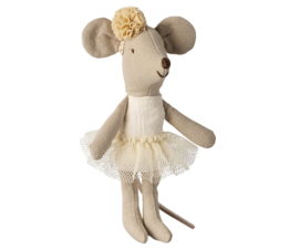 Maileg  Ballerina mouse, Little sister - Off white Pre-order