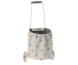 maileg Trolley, Multi dots - Blue