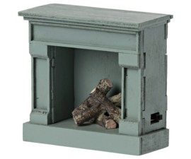 Maileg Fireplace, Mouse - Blue