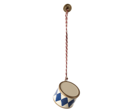 Maileg  Metal ornament, Small drum - Dark blue Pre-order