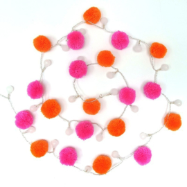 House of disaster STRING OF 20 NEON POM POM LIGHTS