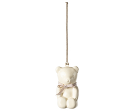 Maileg Metal ornament, Teddy bear - Off white/Rose Pre-order