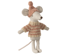 Maileg  Knitted sweater and hat, Big sister mouse Pre-order