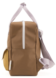 Sticky Lemon Backpack Enveloppe Small Sugar brown