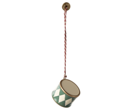 Maileg  Metal ornament, Small drum - Dark green Pre-order