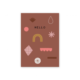 Leonie van der Laan kaart "Hello"