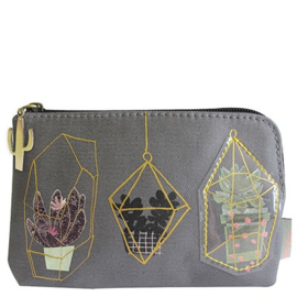 Disaster Designs urban garden zip purse