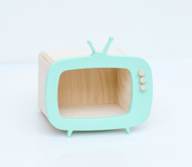 Up Warsaw mini tv box “teevee” mint green - mini TV kastje mint