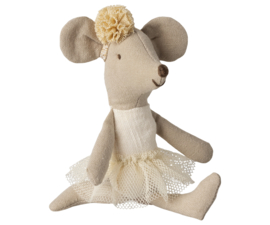 Maileg  Ballerina mouse, Little sister - Off white