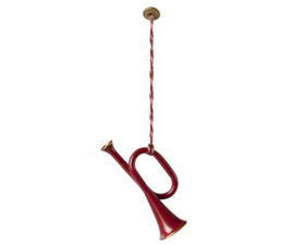 Maileg  Metal ornament, Trumpet - Red Pre-order