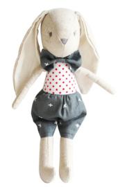 Alimrose Linen Baby Louie Toy Grey 26 cm