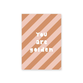Leonie van der Laan postkaart You are golden