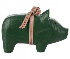 Maileg Pig, Small - Dark green