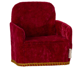 Maileg stoel muis rood