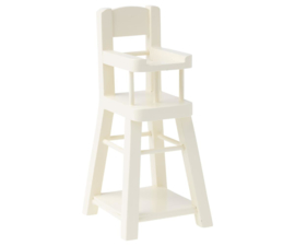 Maileg HIGH CHAIR, MICRO - WHITE