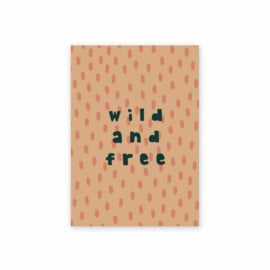 Leonie van der Laan postkaart Wild and free