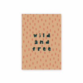 Leonie van der Laan postkaart Wild and free