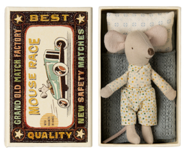 Maileg Little brother mouse in matchbox