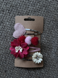 Haarspeldjes set. Valentijn