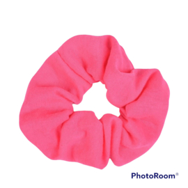 Scrunchie neon roze