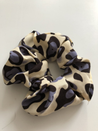 Scrunchie panter paars vlekken