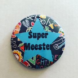 Flesopener Super meester blauwe ster