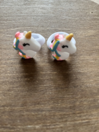 Haarelastiiekjes flamingo/eenhoorn