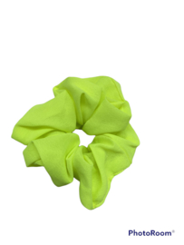 Scrunchie neon geel