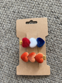 Alligator clips met hartjes