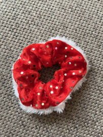 Rood/ wit met glimmende stip