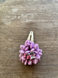 Haarclip met glitter bloem