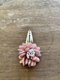 Haarclip met glitter bloem