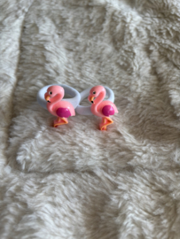 Haarelastiekjes Flamingo