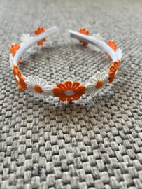 Diadeem met madeliefjes (Koningsdag