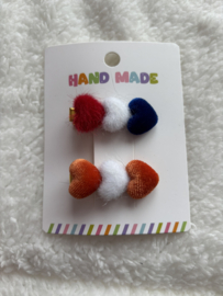 Alligator clips met hartjes