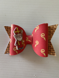 Haarstrik met stafjes en sinterklaas