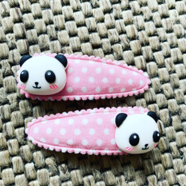 Haarspeldjes met panda