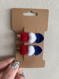 Alligator clips met hartjes