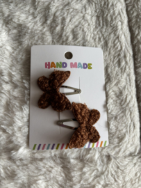 Haarspeldjes met zachte vlinder