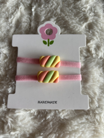 Haarelastiekjes met spekkie