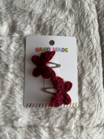 Haarspeldjes met zachte vlinder