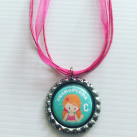 Zwemdiploma C ketting  (mint)