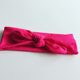 Knoop Haarbandje fuchsia