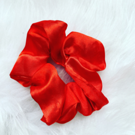 Scrunchie Satijn rood